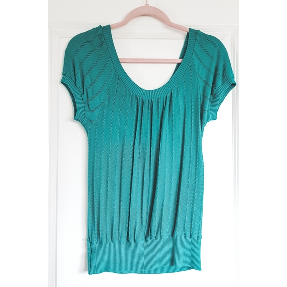 Teal Knit Top - Picture 2 of 3